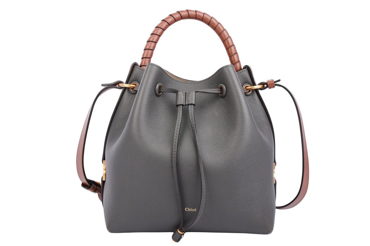Chloé Marcie Bucket Bag Grau