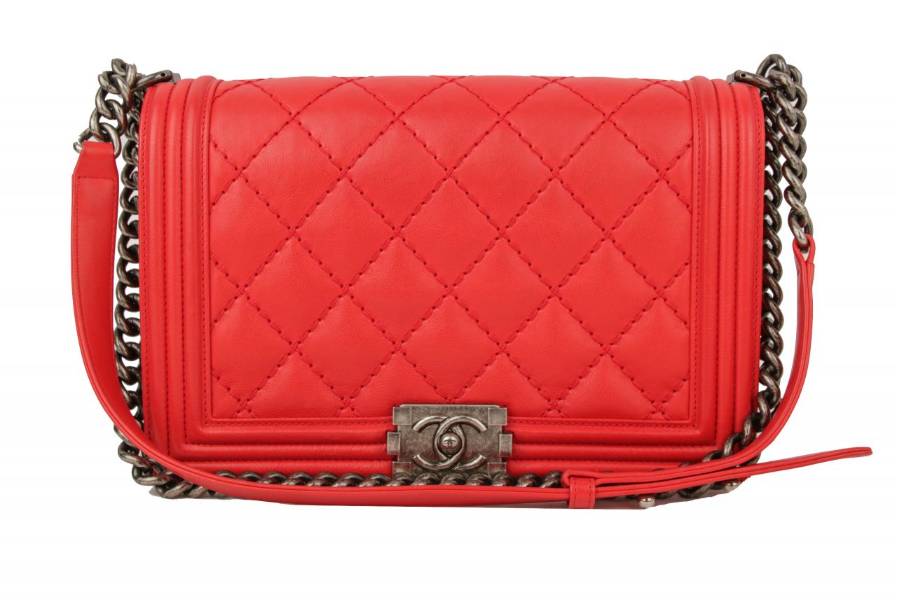 Chanel Boy Large Rot