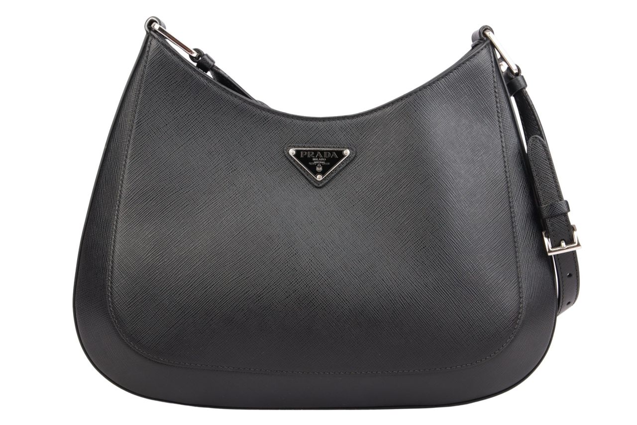 Prada Saffiano Cleo Schwarz