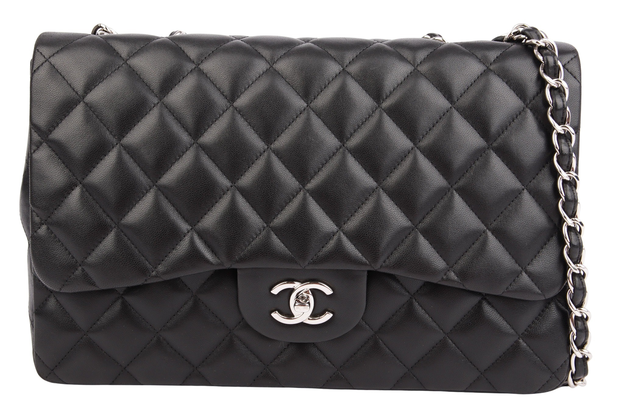 Chanel Timeless Single Flap Bag Jumbo Schwarz