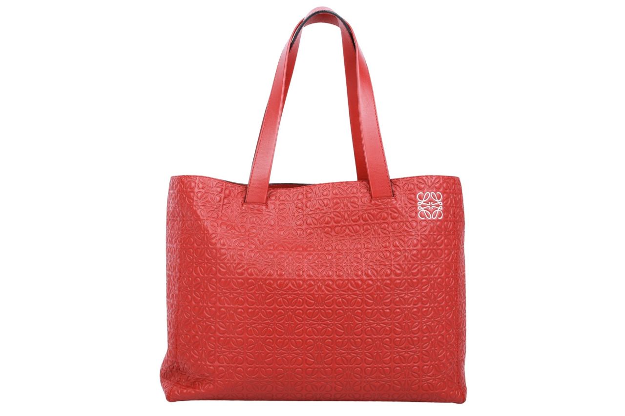 Loewe East West Shopper Leder Bordeaux