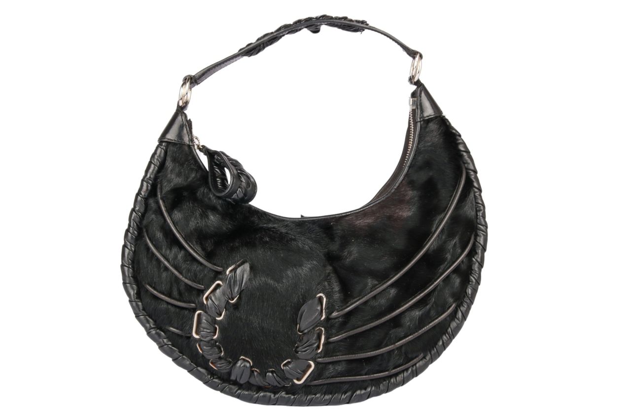 Nina Ricci Felltasche Schwarz