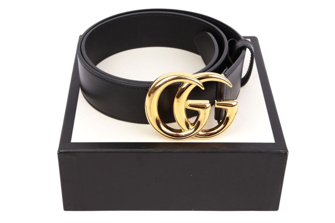Gucci Marmont GG Gürtel Breit Schwarz Gr. 95