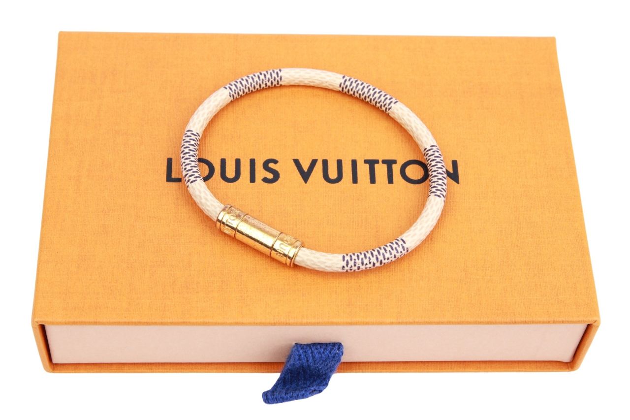Louis Vuitton Keep It Armband Damier Azur Canvas