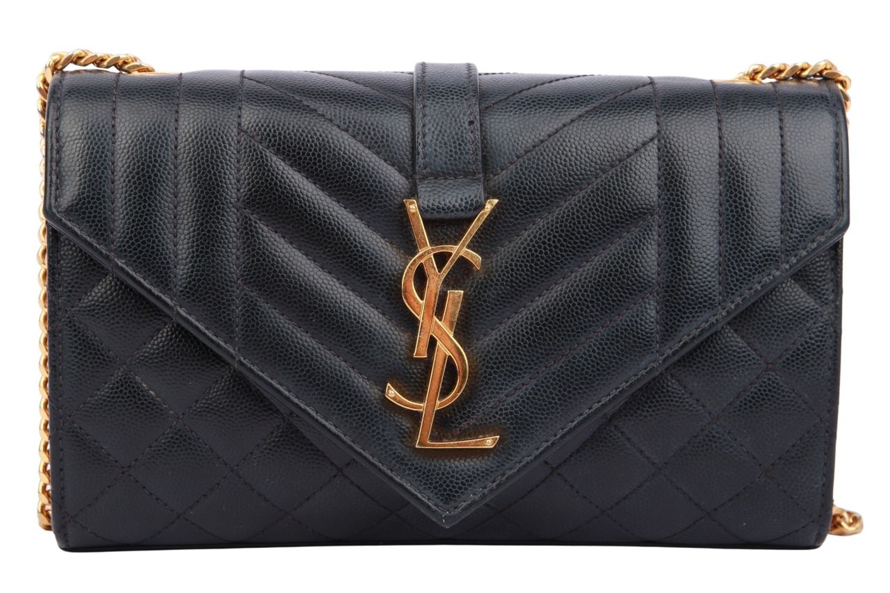 Saint Laurent Envelope Small Bag Schwarz