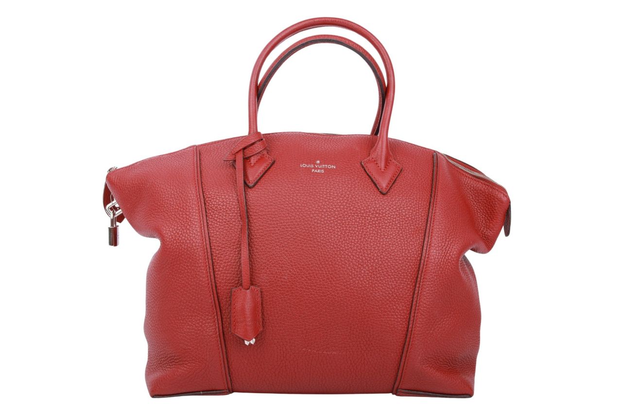 Louis Vuitton Parnassea Lock-It MM Leder Rot