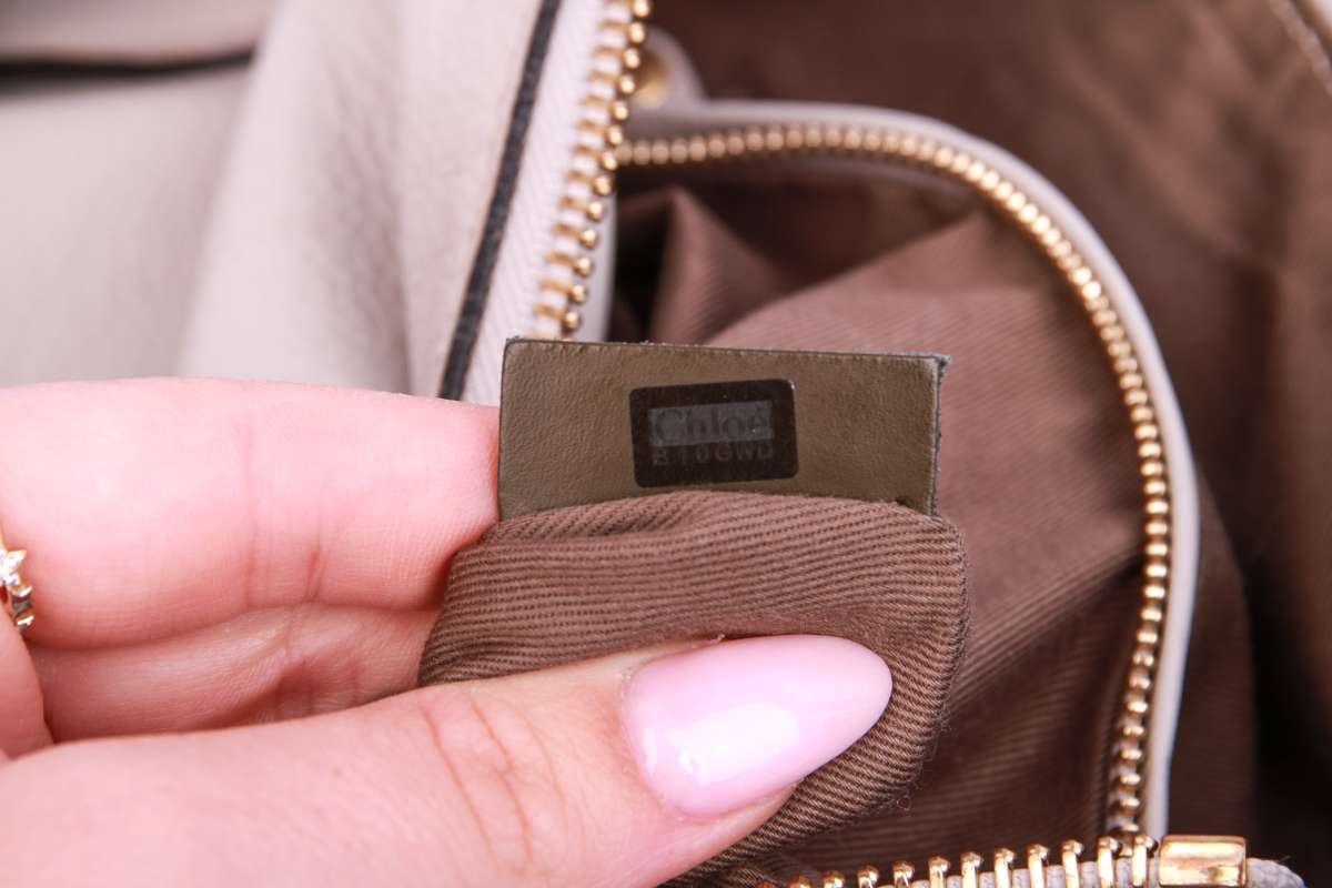 Chloé Marcie Hobo Tasche Hellgrau | Luxussachen.com