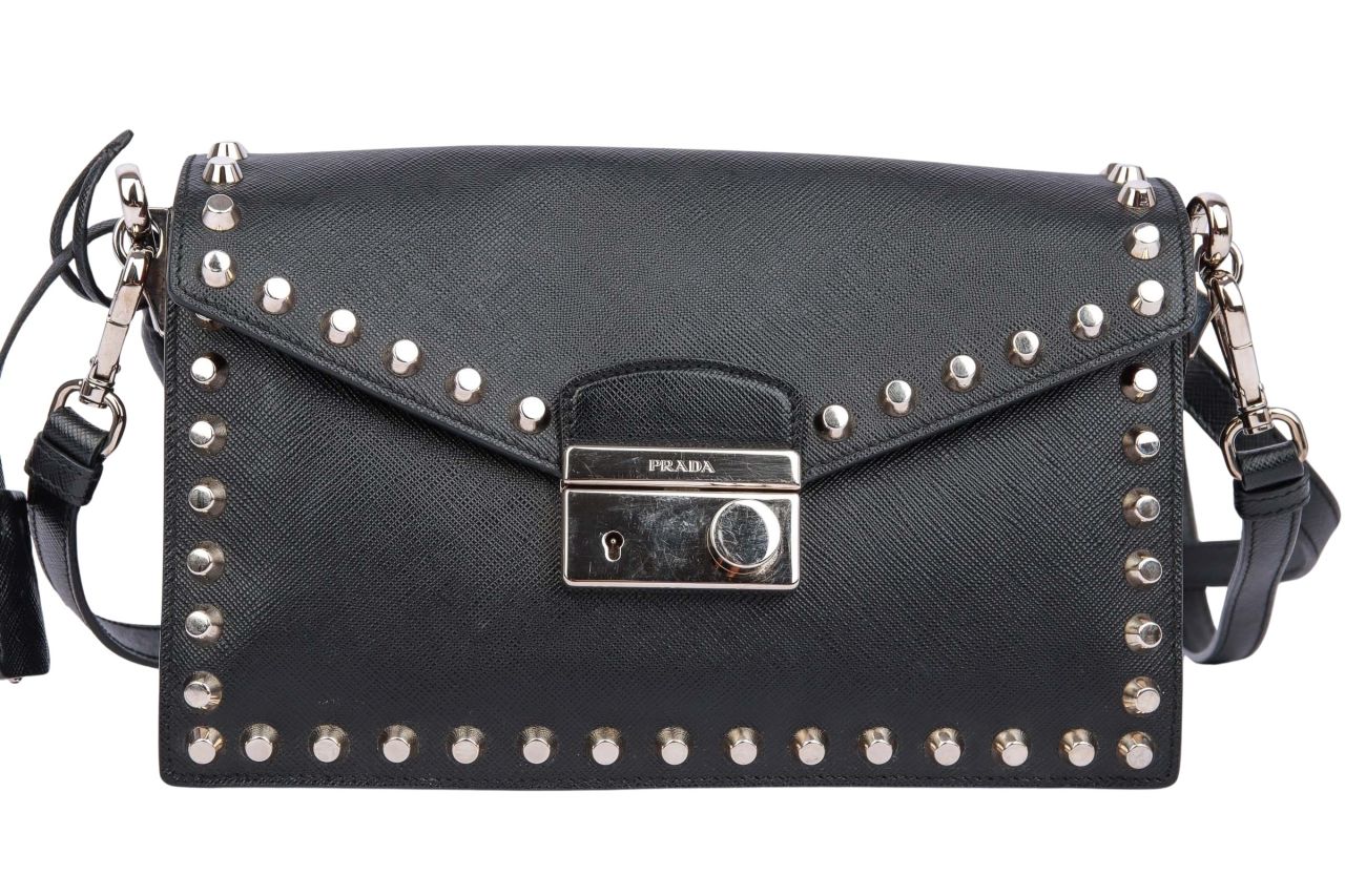 Prada Saffiano Crossbody Tasche Schwarz