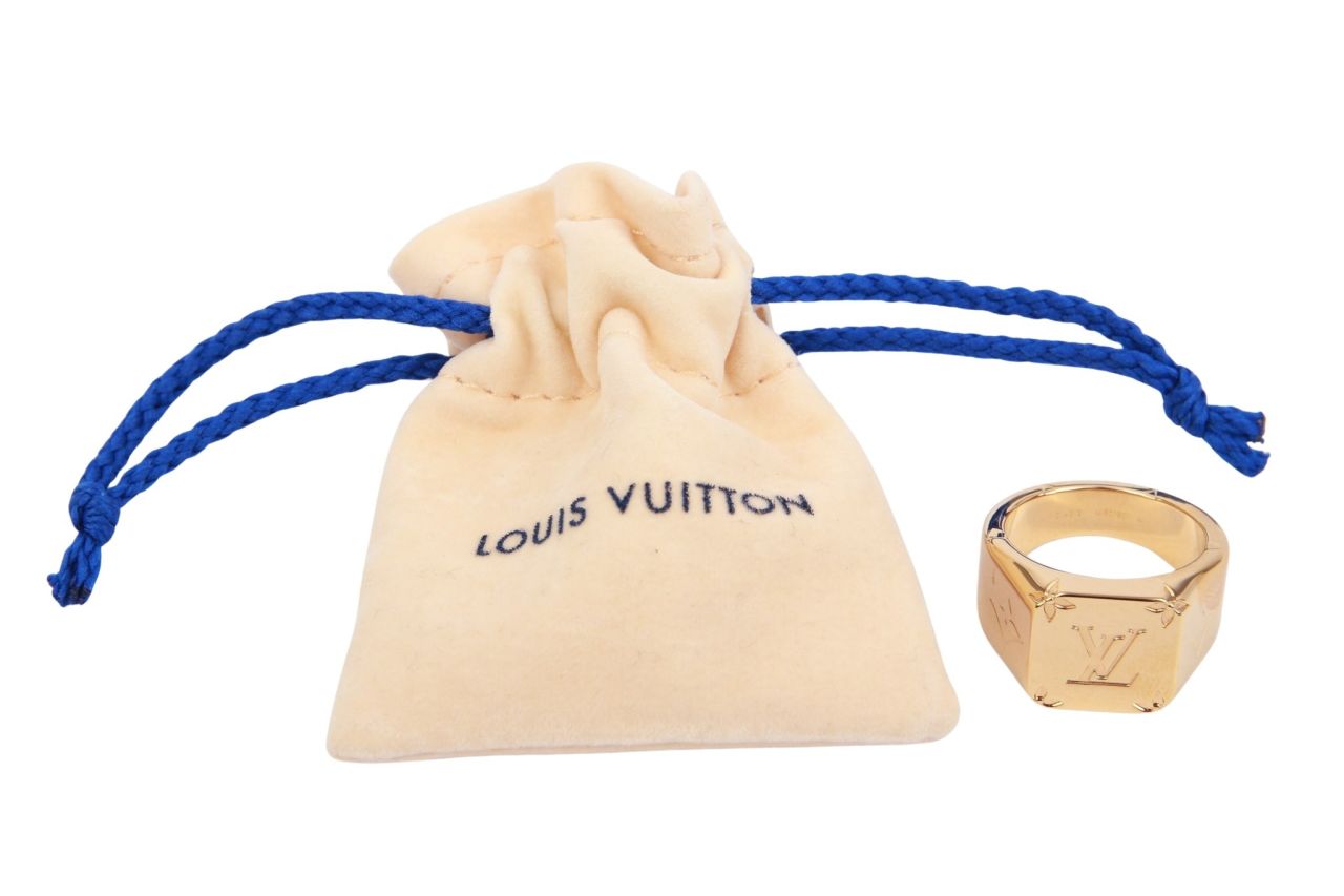 Louis Vuitton Siegelring Gold Gr. M