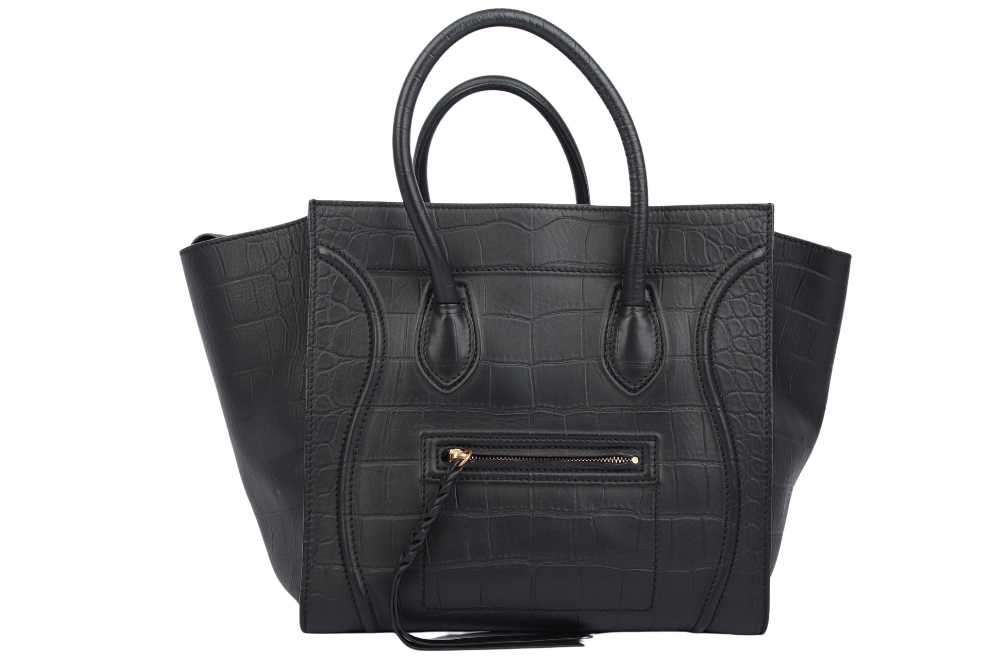 Céline Phantom Leder Schwarz