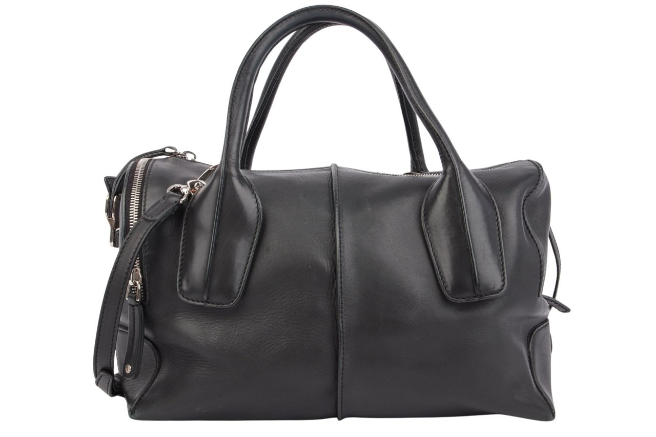 Tods D-Tote Bag Schwarz Leder