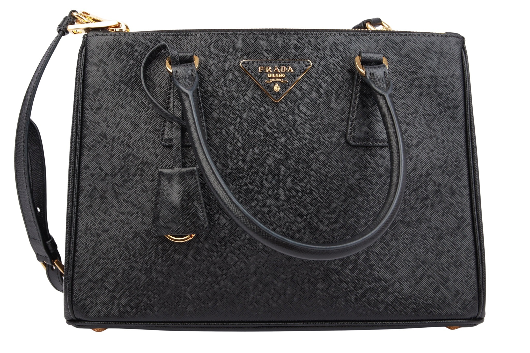 Prada Galleria Medium Saffiano Schwarz