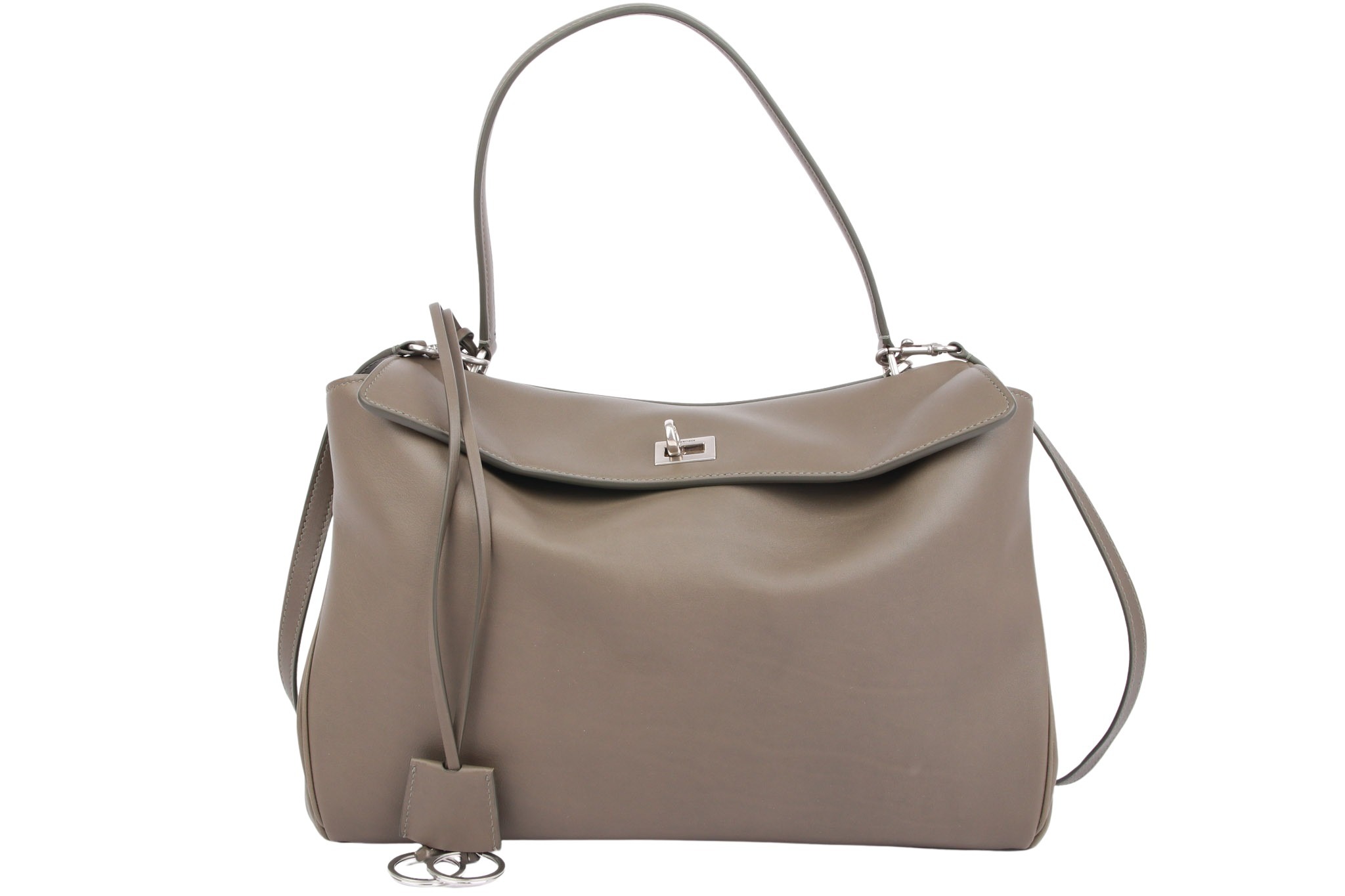 Balenciaga Rodeo Medium Leder Khaki