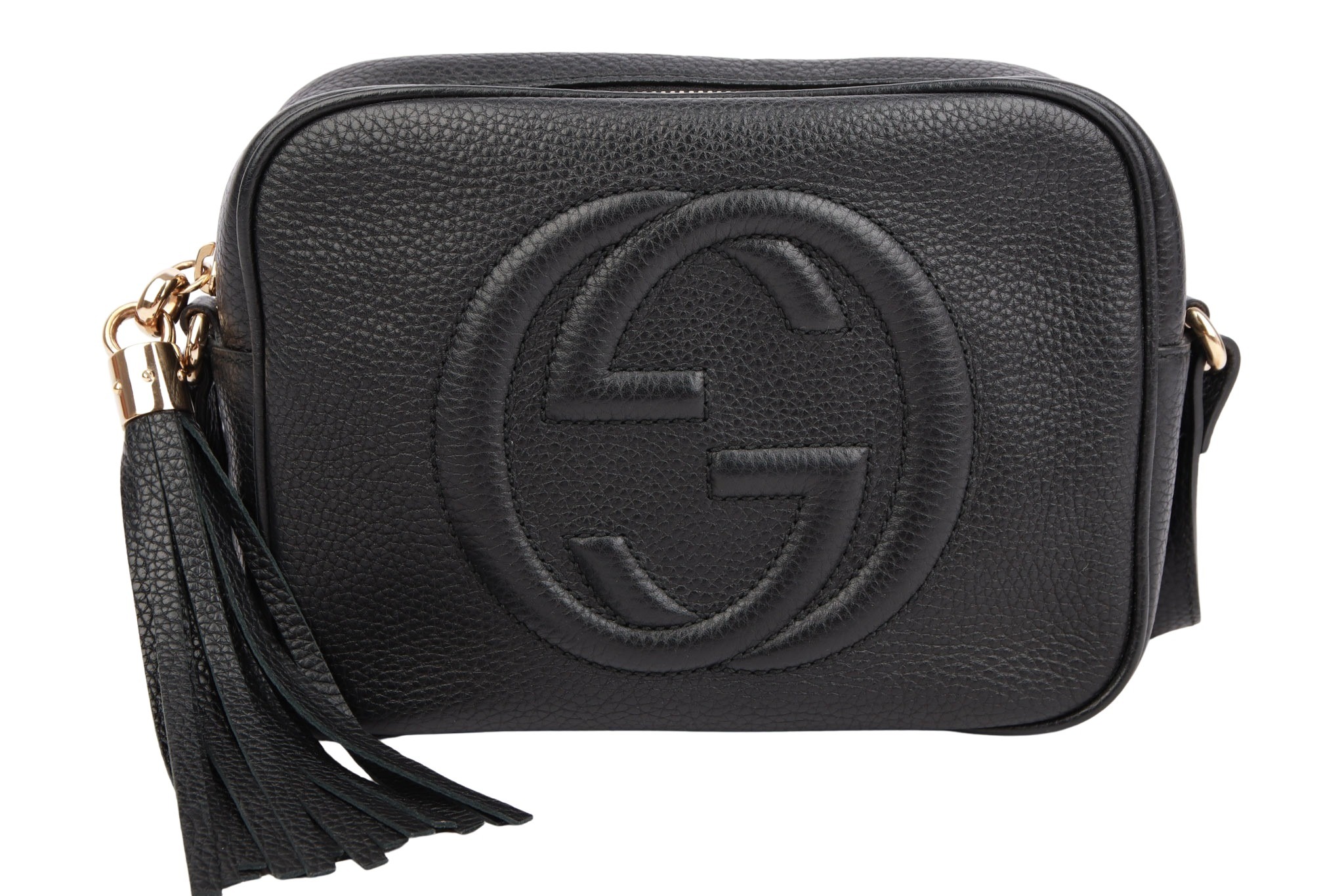 Gucci Camera Bag Leder Schwarz