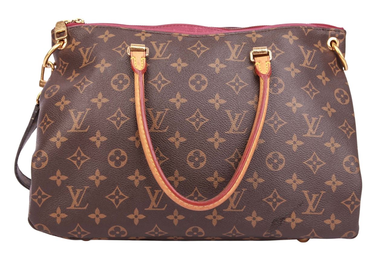 Louis Vuitton Pallas MM Monogram Canvas / Burgunder