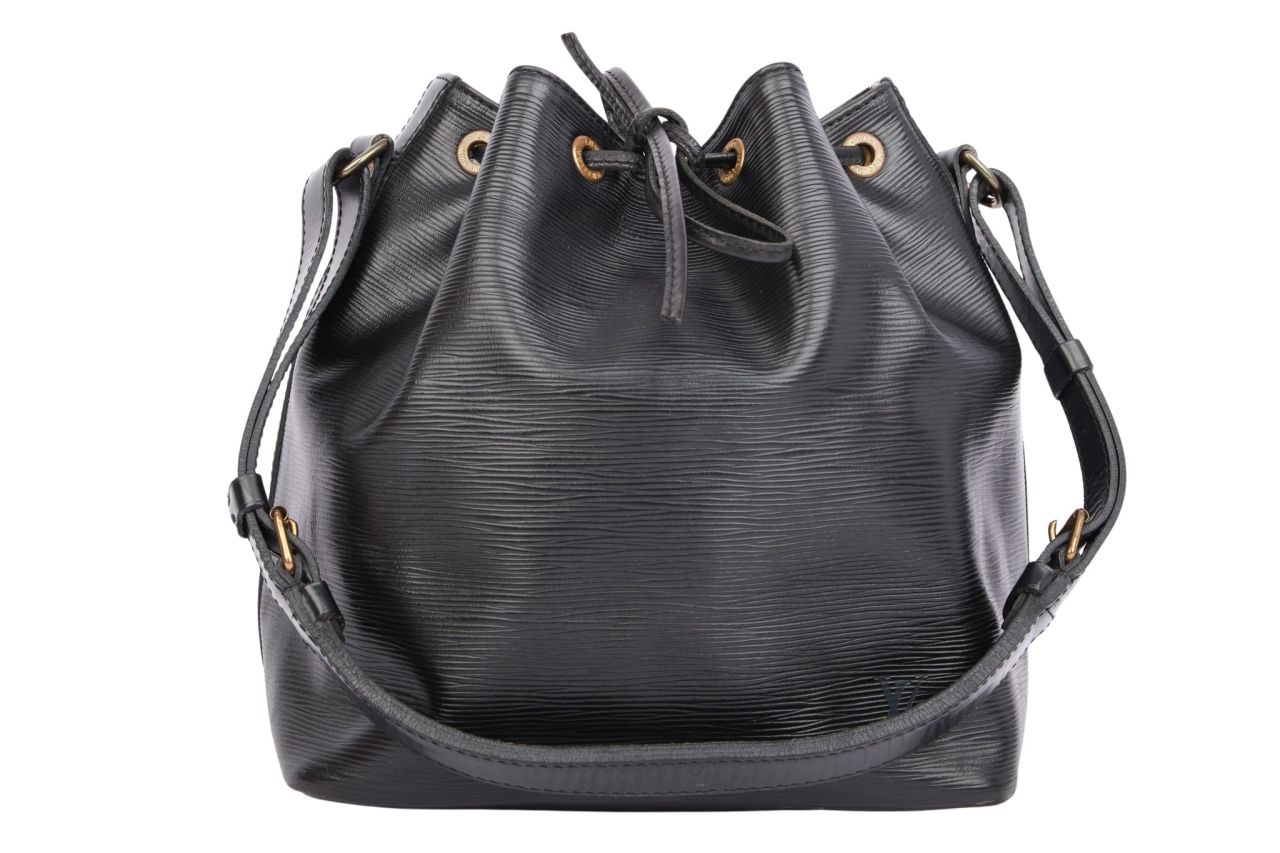 Louis Vuitton Sac Noé Petit Epi Leder Schwarz