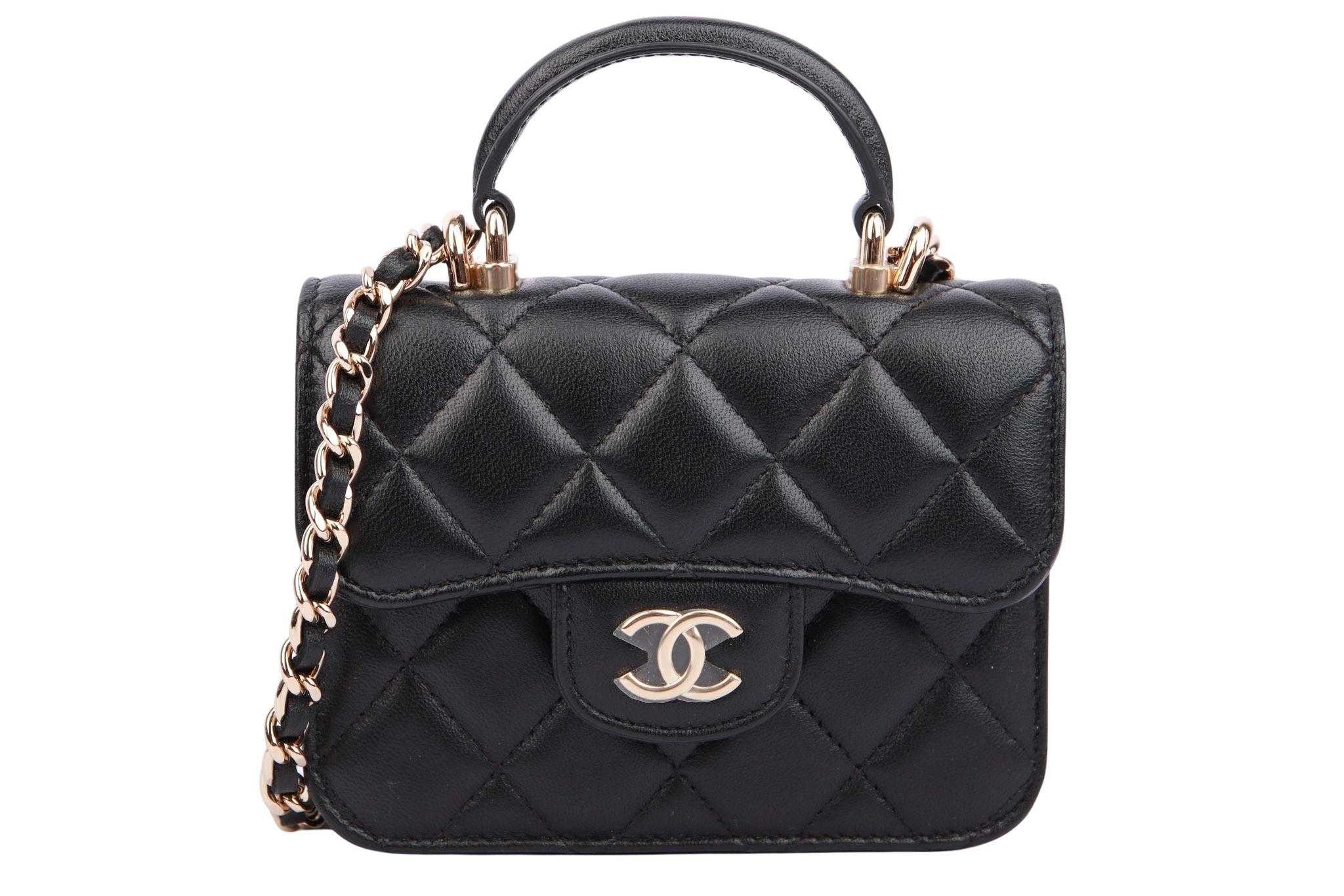 Chanel Trendy CC Top Handle Mini Bag Black