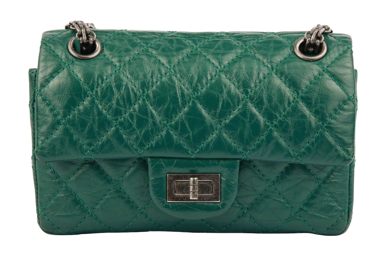 Chanel 2.55 Reissue Small Leder Grün