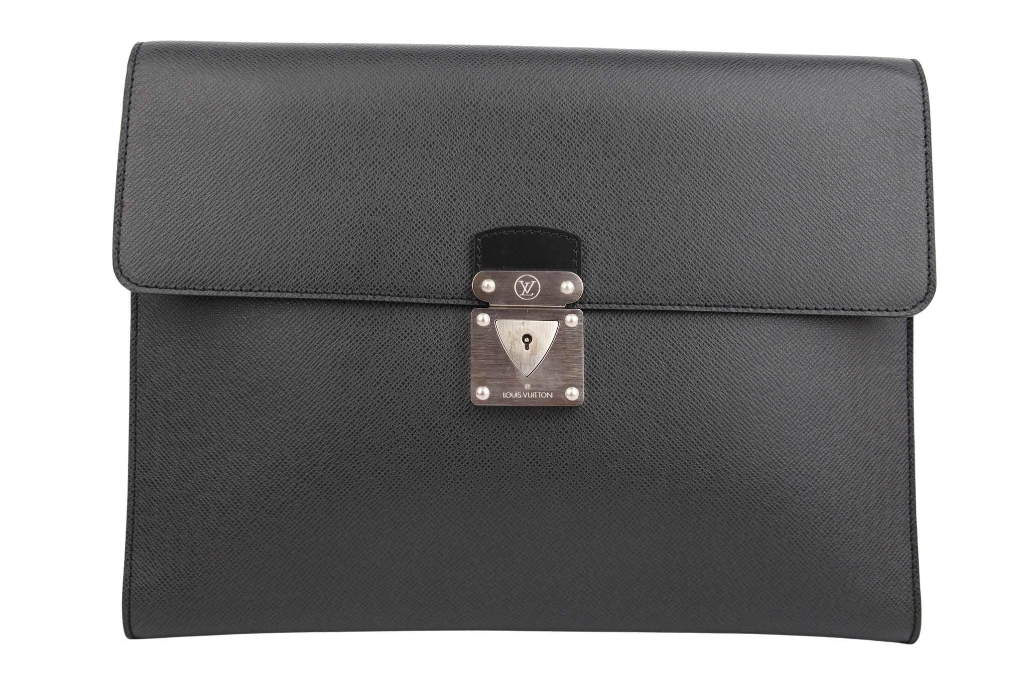 Louis Vuitton Aktentasche Taiga Leder Schwarz
