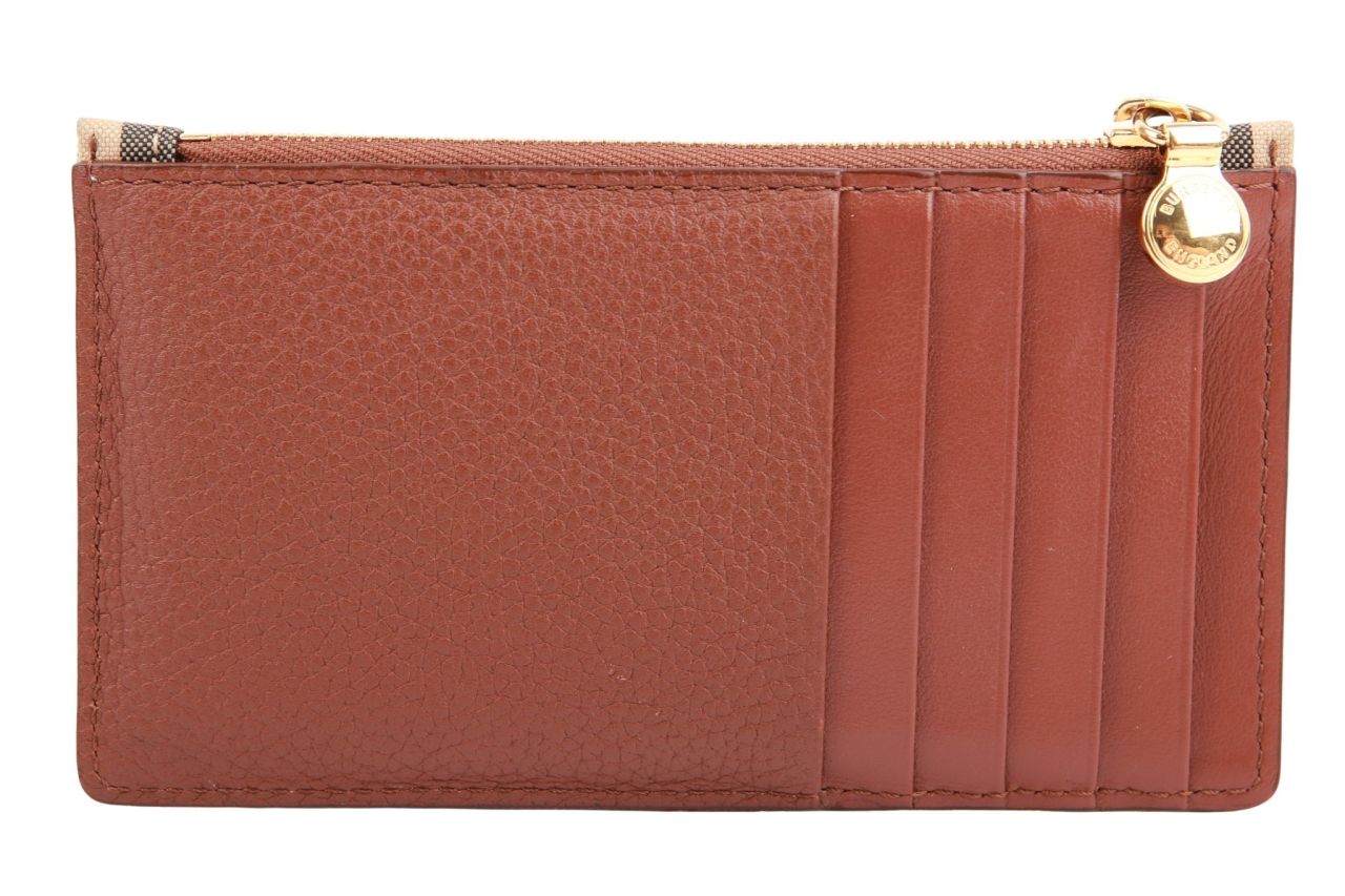 Burberry Vintage Check Leder Kartenetui