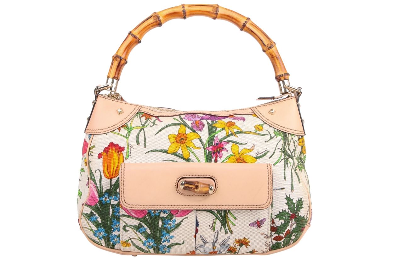 Gucci Bamboo Floral Bag