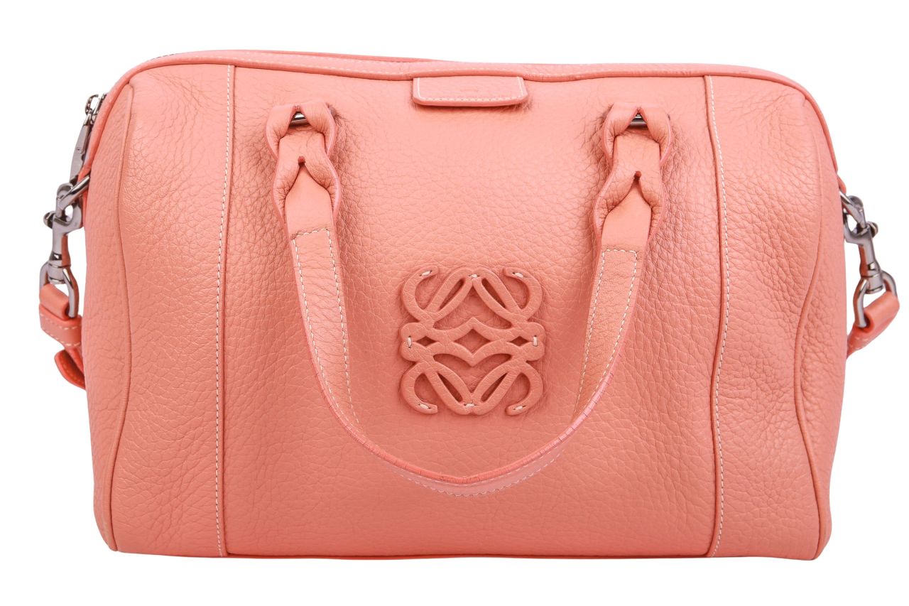 Loewe Fusta 25 Boston Bag Apricot