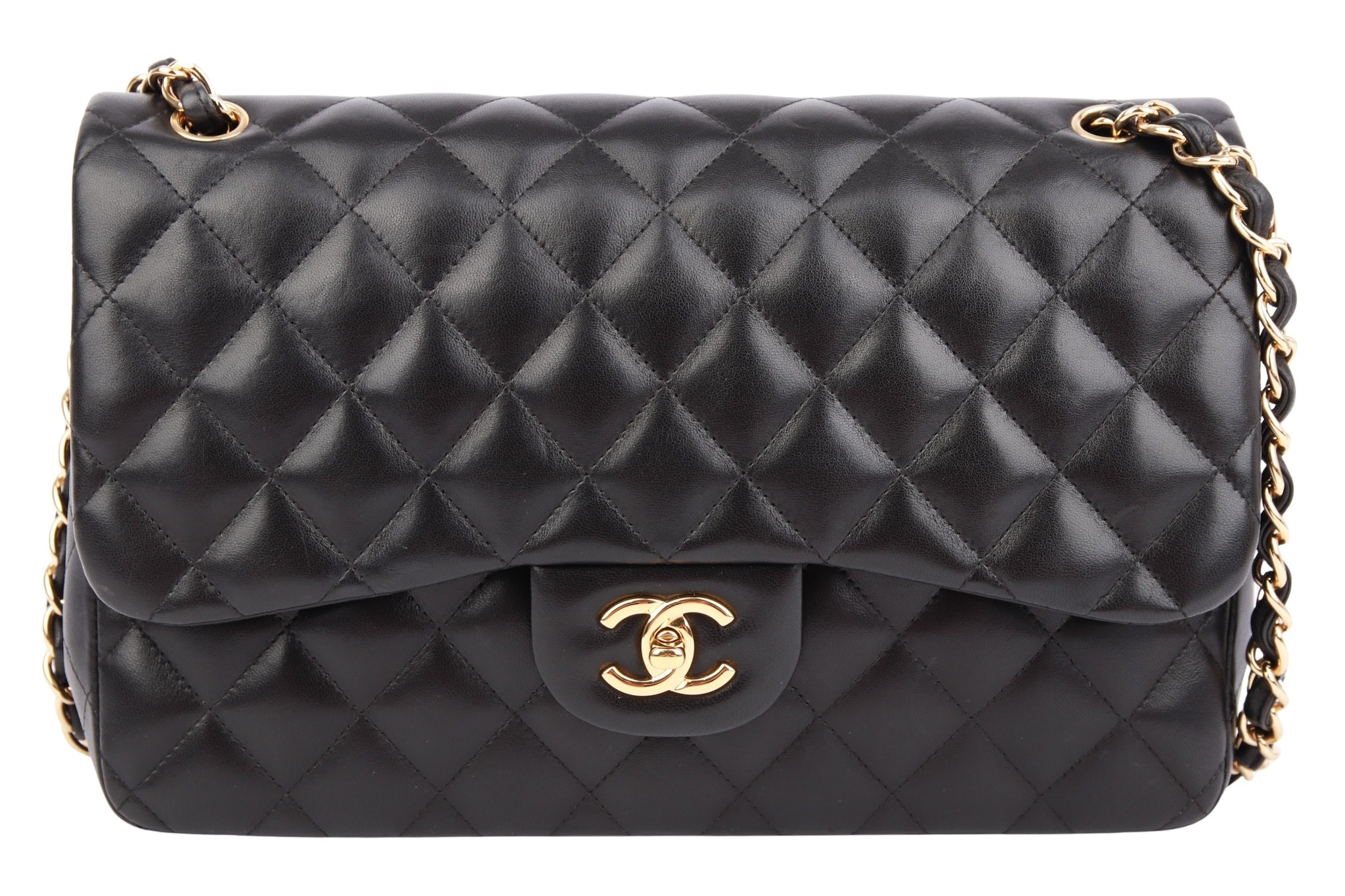 Chanel Timeless Double Flap Bag Jumbo Schwarz