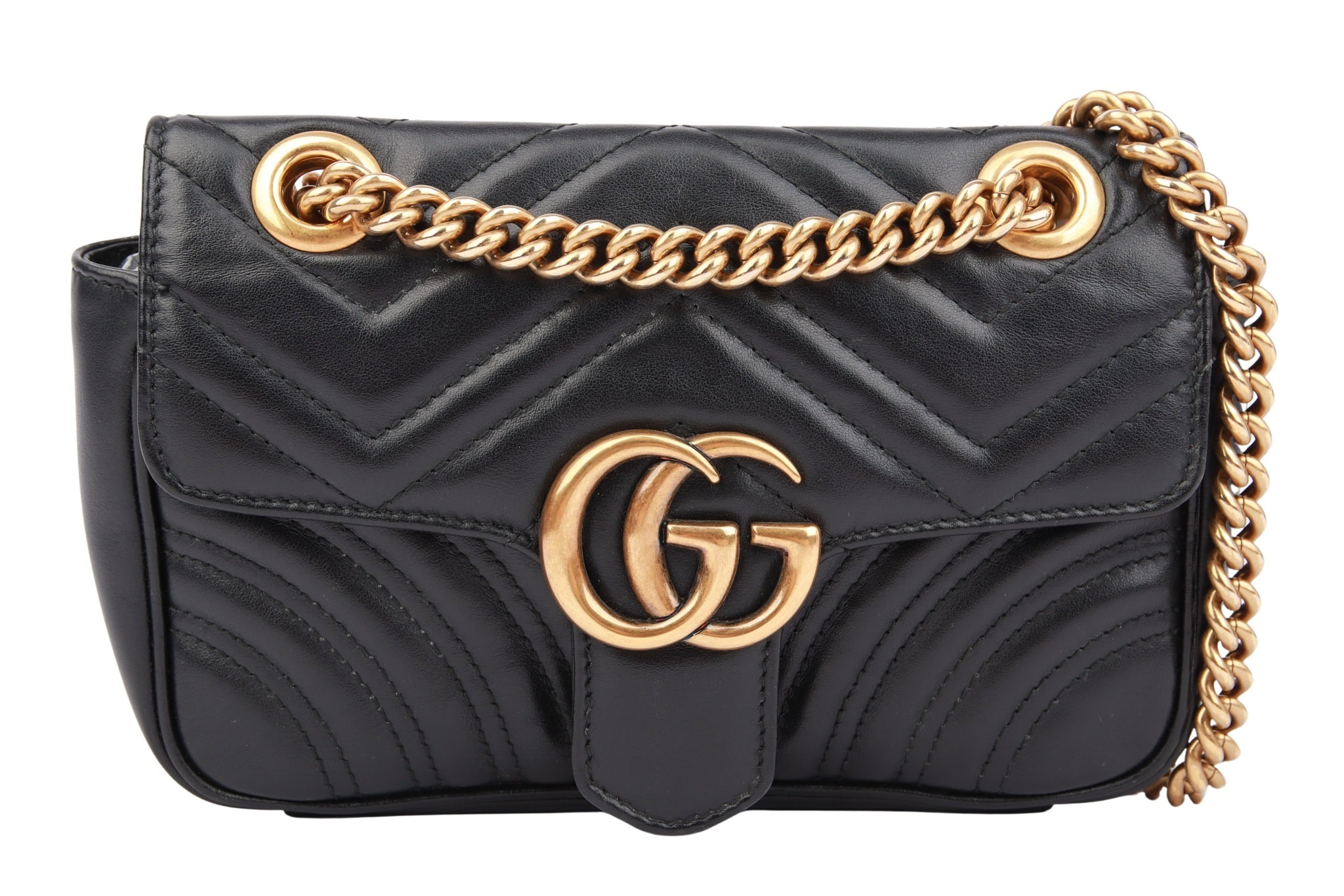 Gucci Marmont Small Leder Schwarz