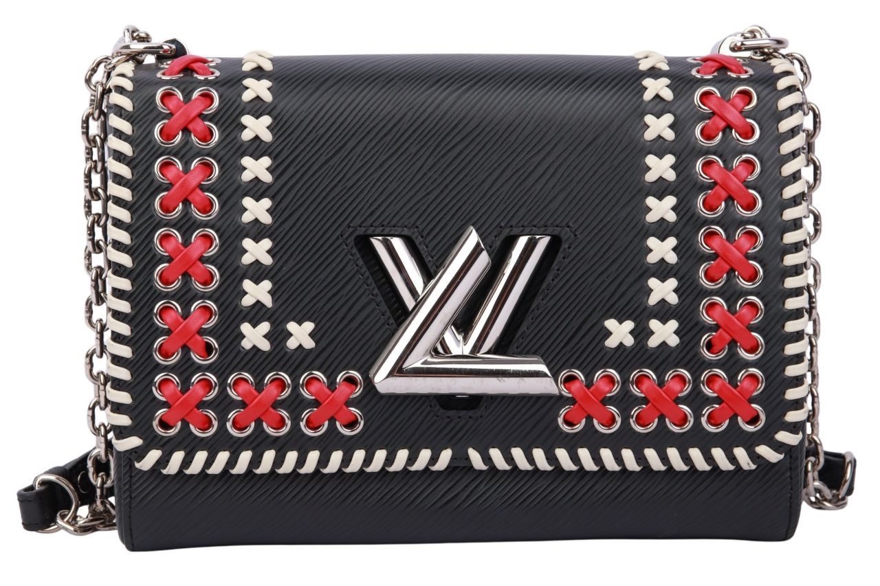 Louis Vuitton Twist MM Epi Leder Schwarz