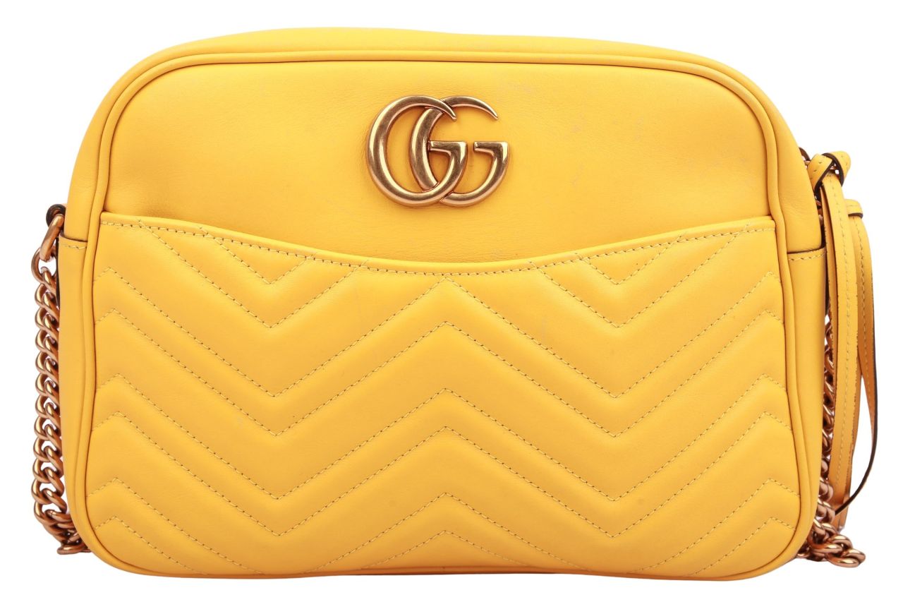 Gucci Marmont Camera Bag Gelb