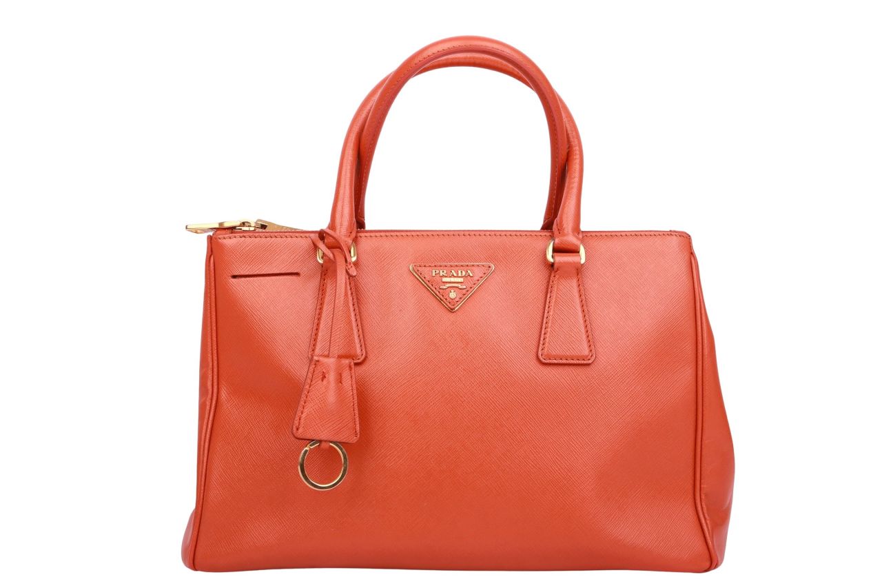 Prada Galleria Saffiano Small Orange