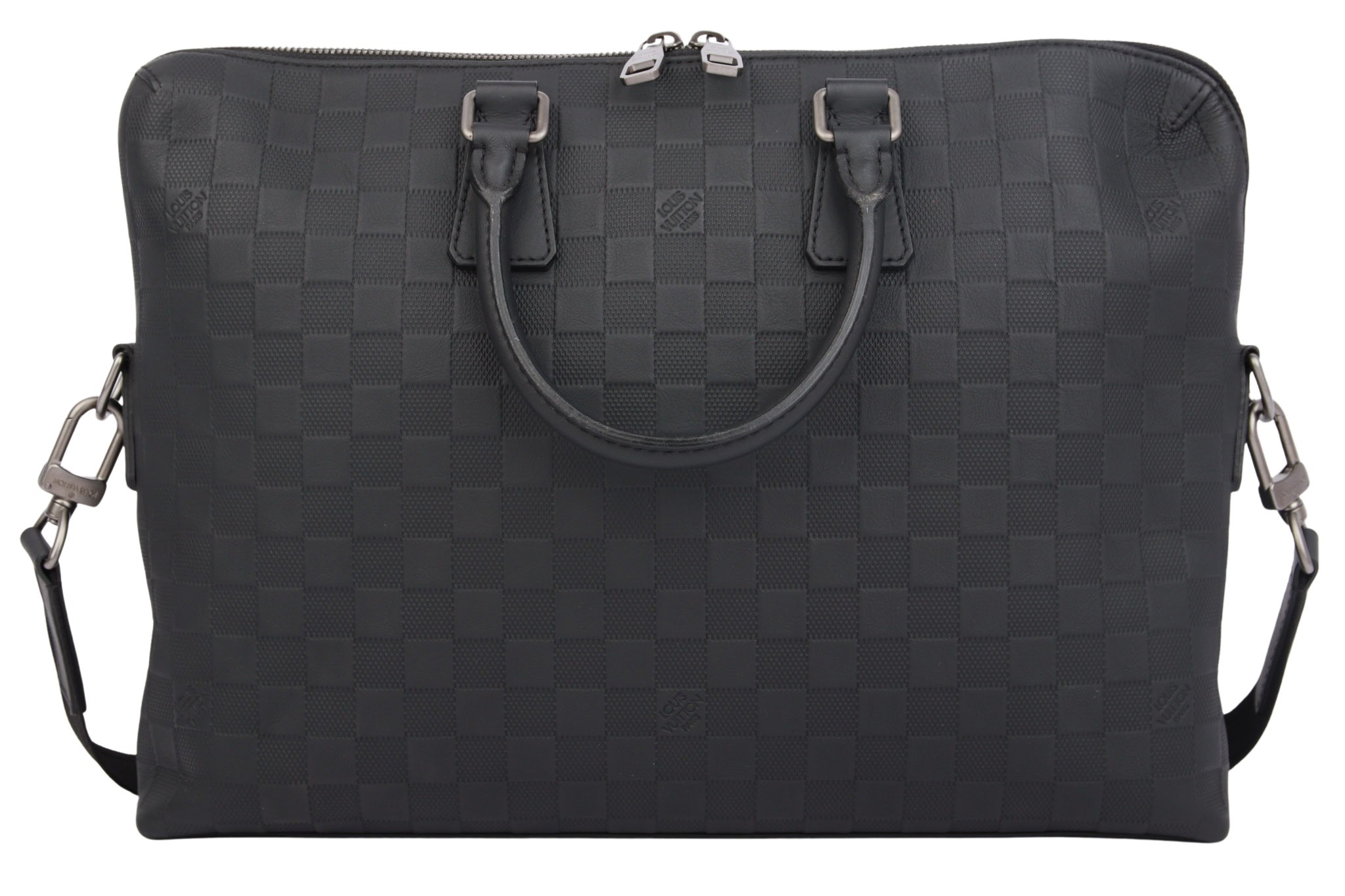Louis Vuitton Porte Documents Voyage Damier Infini Leder