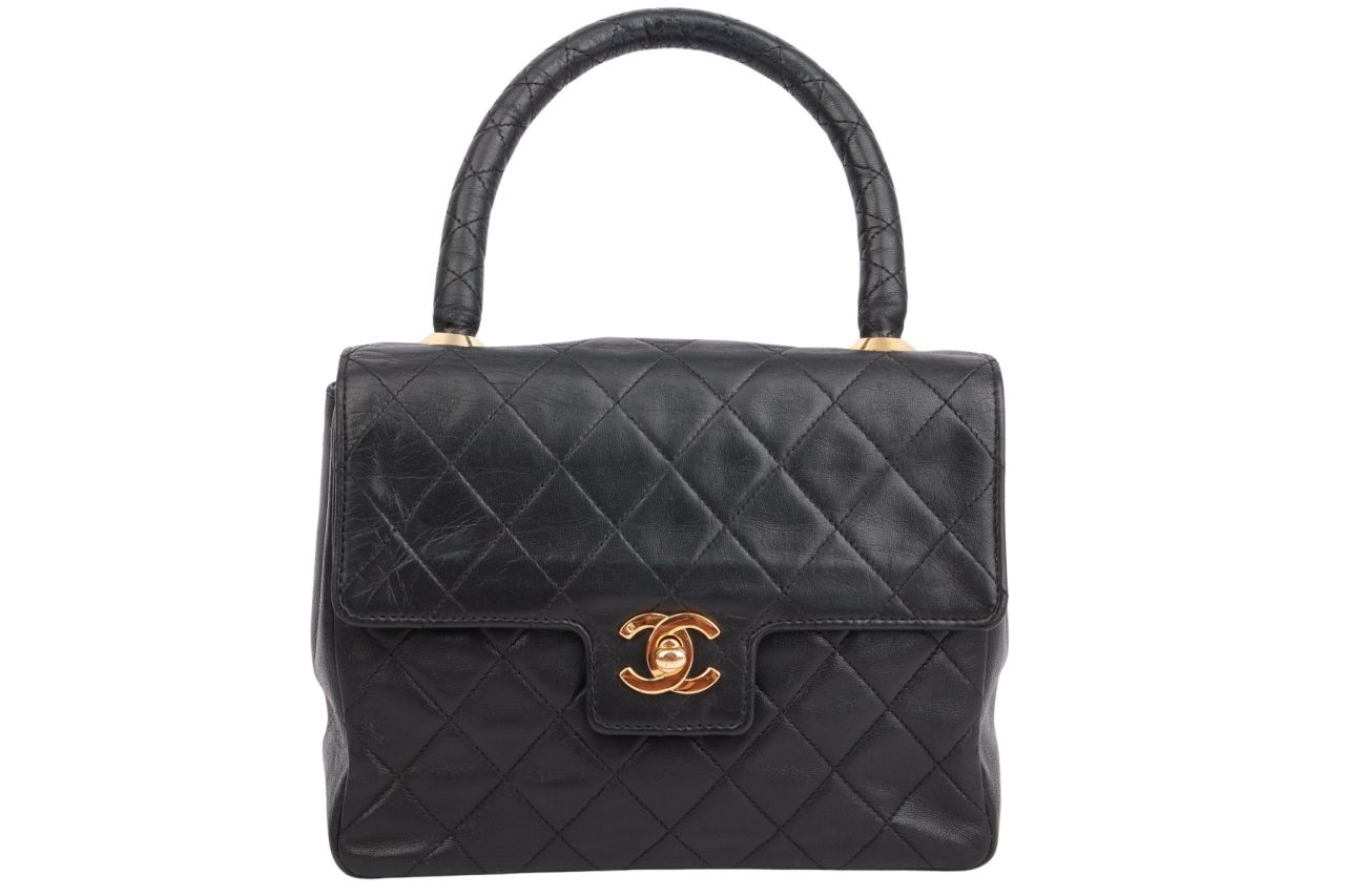 Chanel Timeless Vintage Mini Kelly Top Handle Schwarz