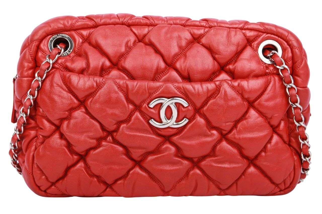 Chanel Bubble Quilt Bag Rot