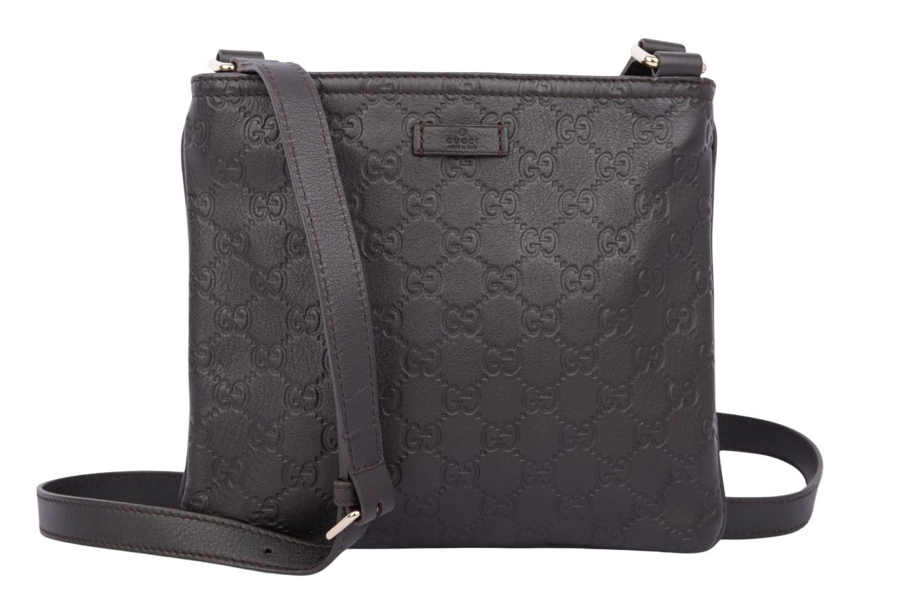 Gucci Umhängetasche Guccissima Braun Leder