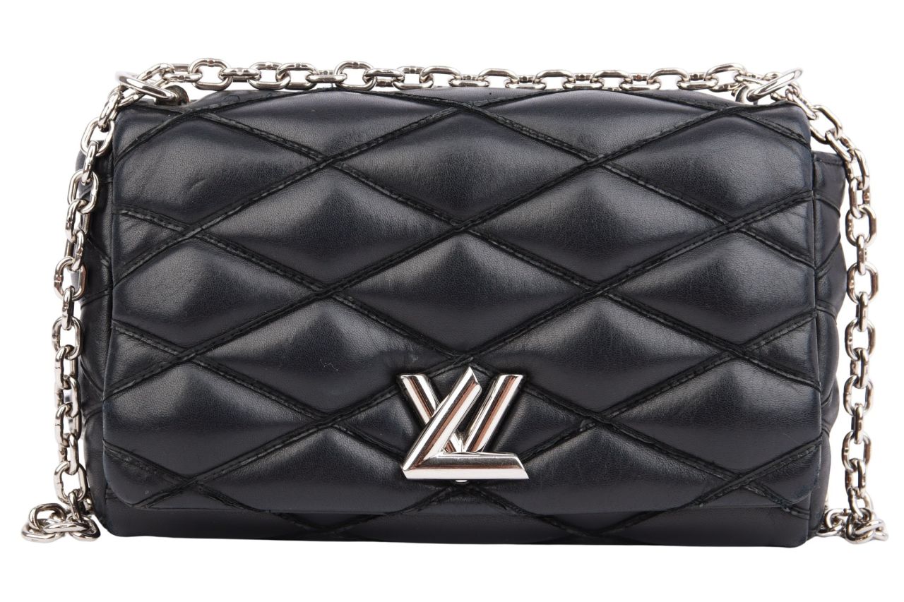 Louis Vuitton Go 14 MM Schwarz Leder