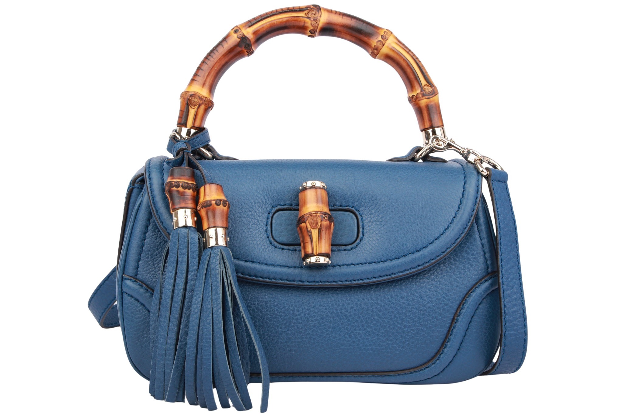Gucci New Bamboo Handbag Black