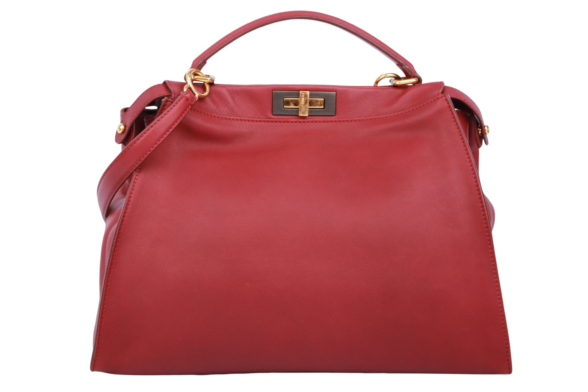 Fendi Peekaboo Large Burgunder