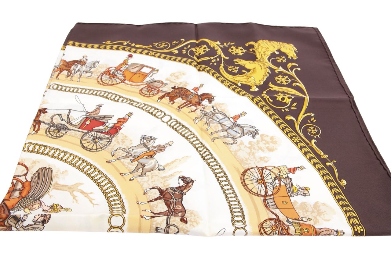 Hermès Tuch Carré 90 x 90 CM "La Promenade de Longchamps"