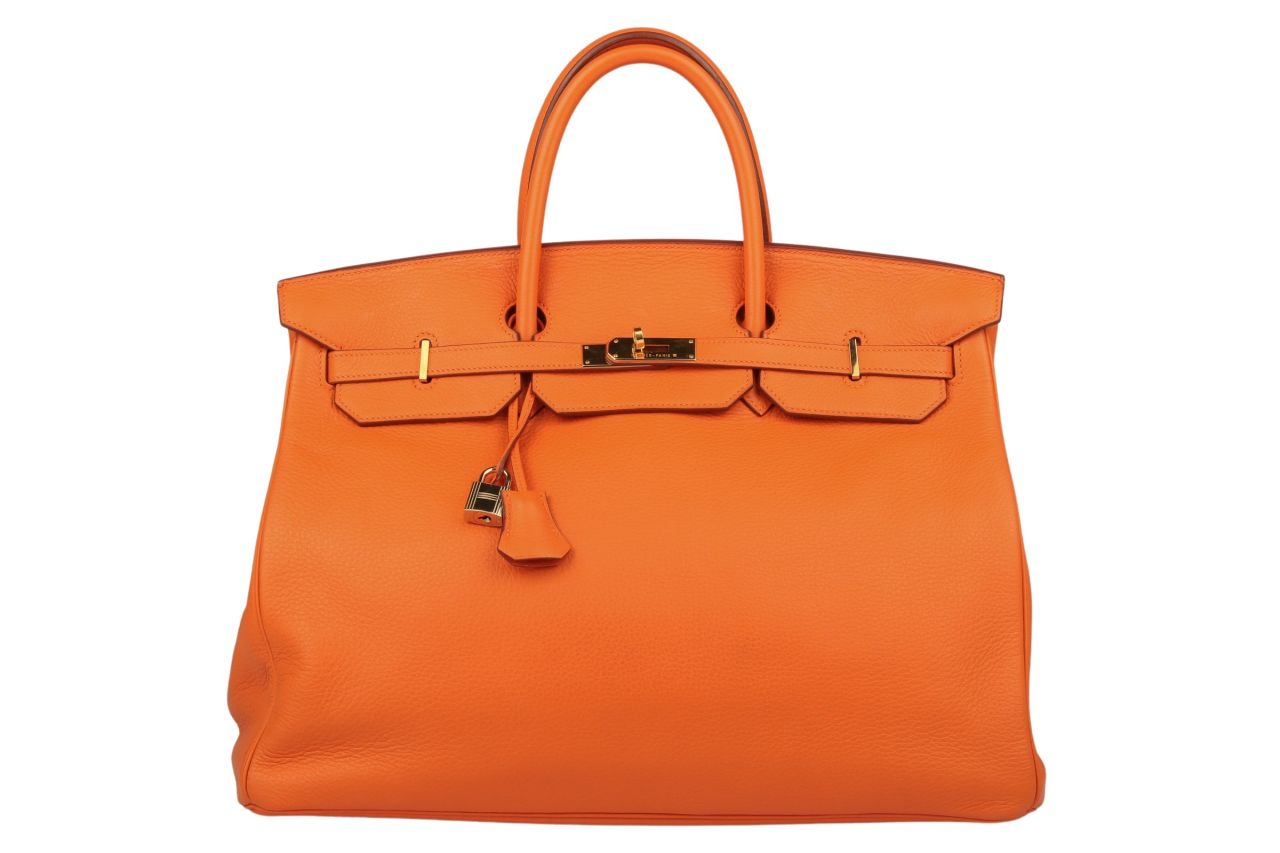 Hermès Birkin 40 Taurillon Clemence Orange