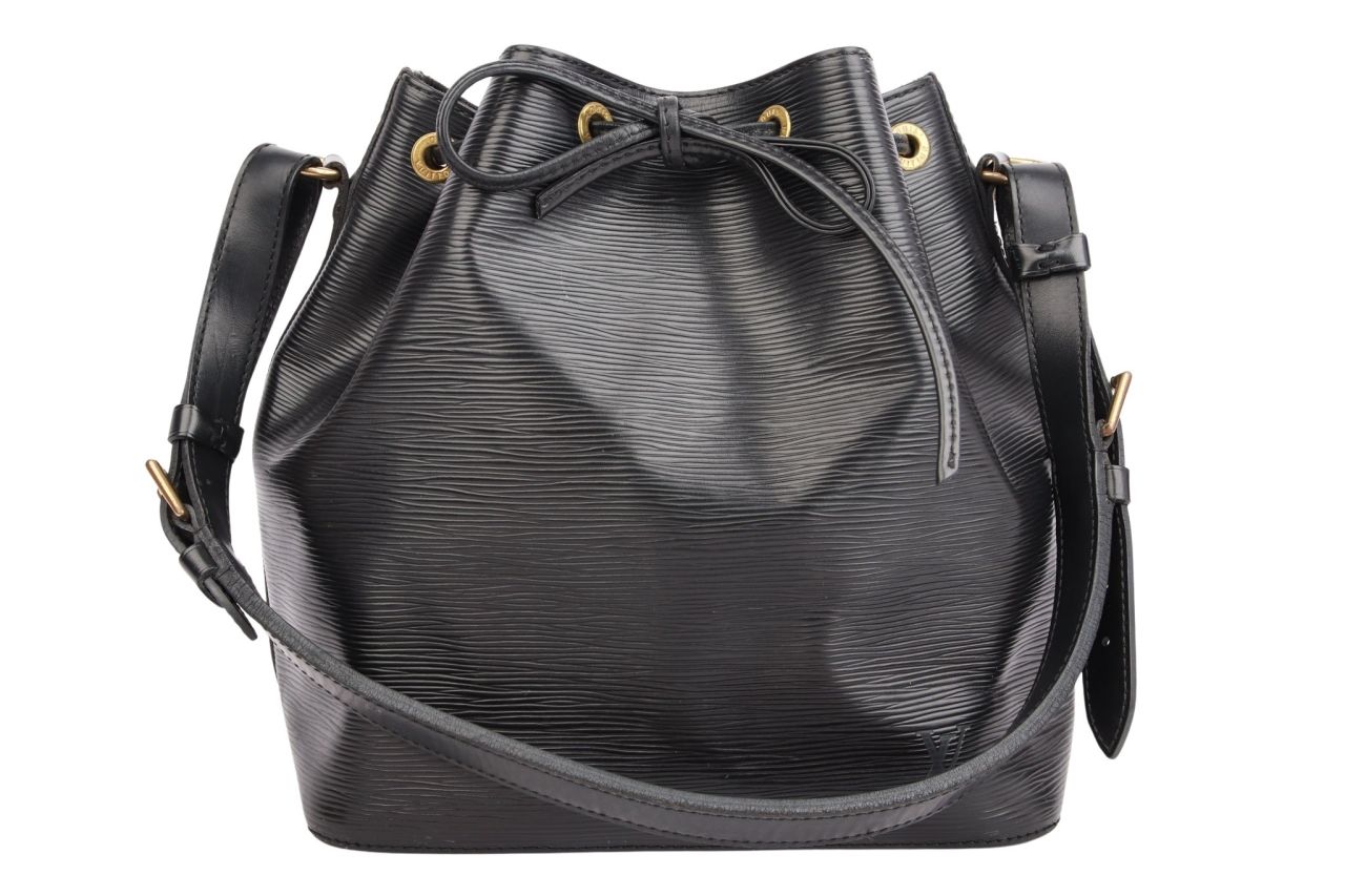 Louis Vuitton Sac Noé Petit Epi Leder Schwarz