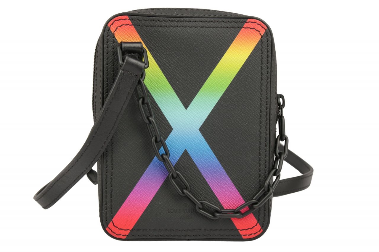 Louis Vuitton Danube Messenger Bag Taiga Limited Rainbow Edition