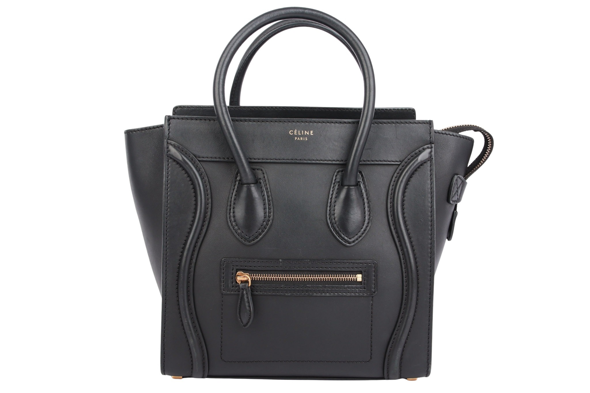 Céline Micro Luggage Handtasche Schwarz