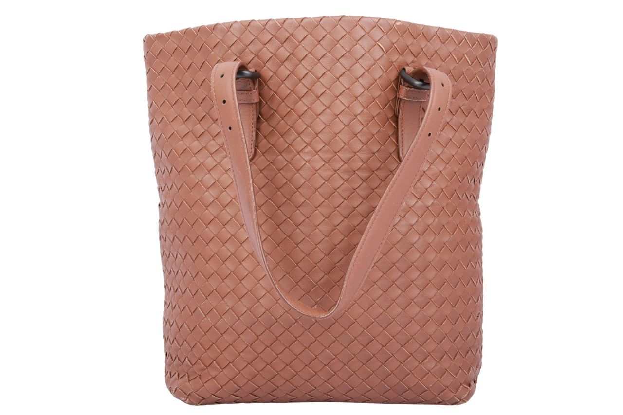 Bottega Veneta Intrecciato Tote Bag Hellbraun