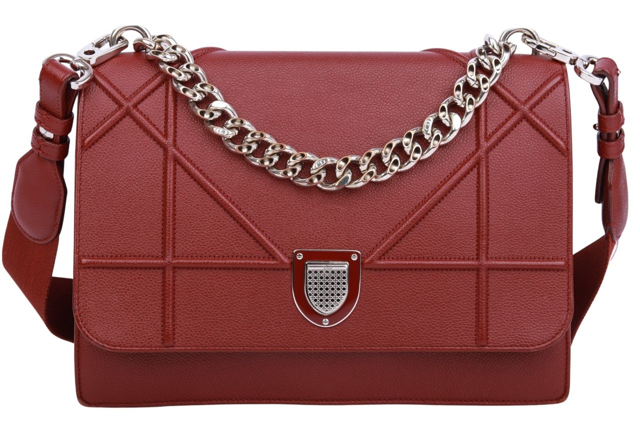 Dior Diorever Tasche Bordeauxrot Leder