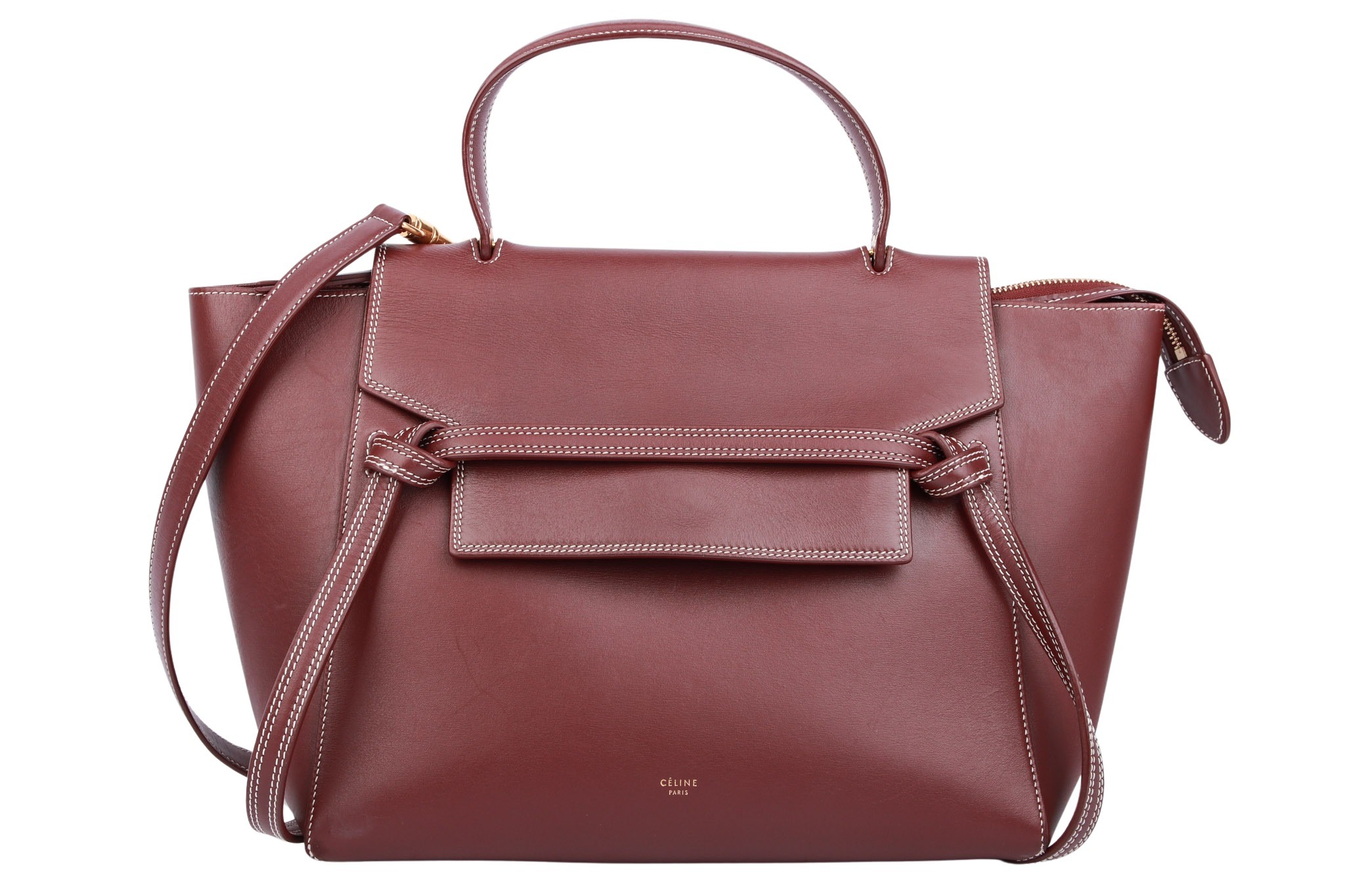 Céline Belt Bag Leder Burgunderrot Céline Belt Bag Leder Burgunderrot