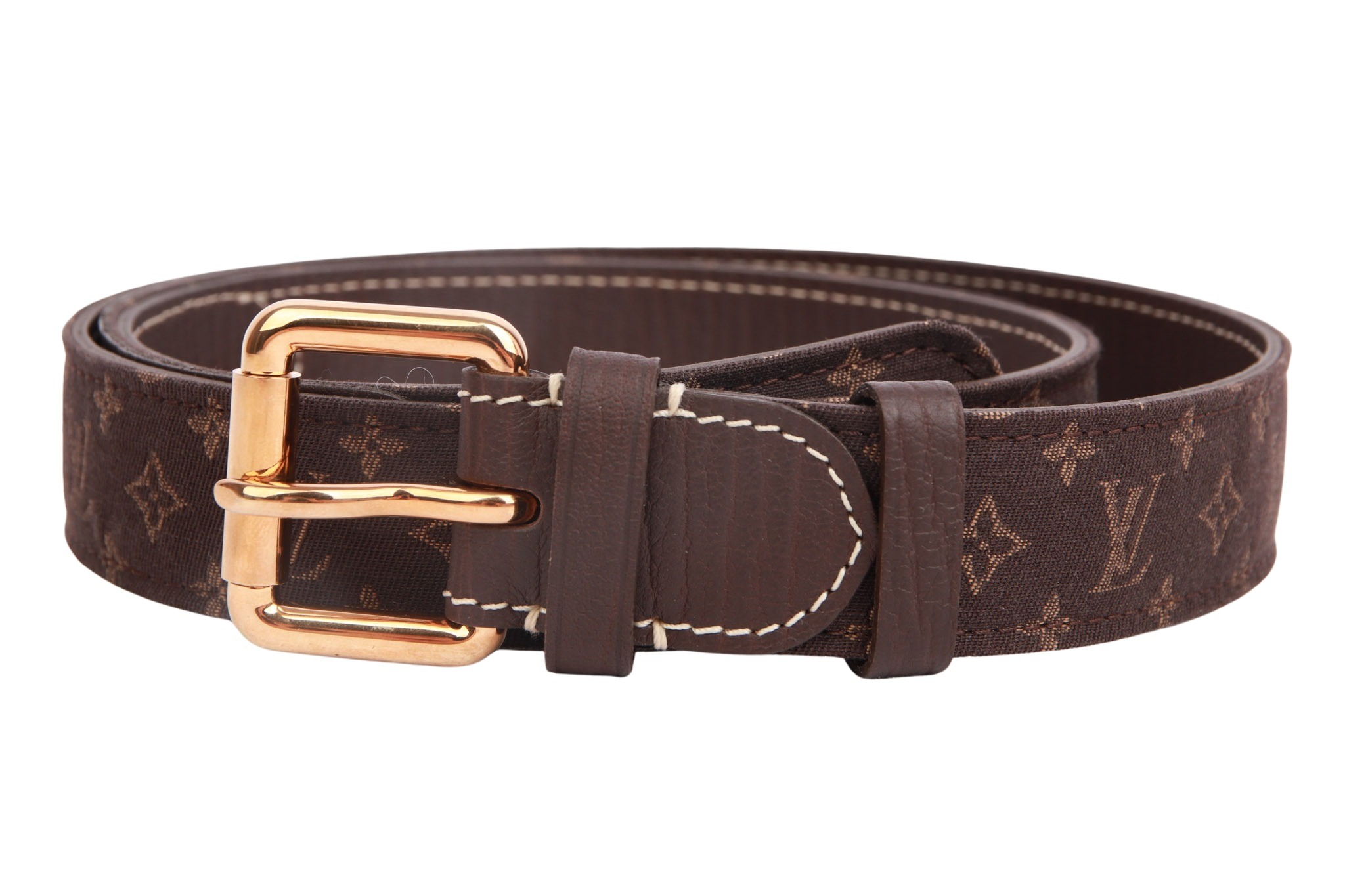 Louis Vuitton Gürtel Monogram Mini Lin Canvas Gr. 90