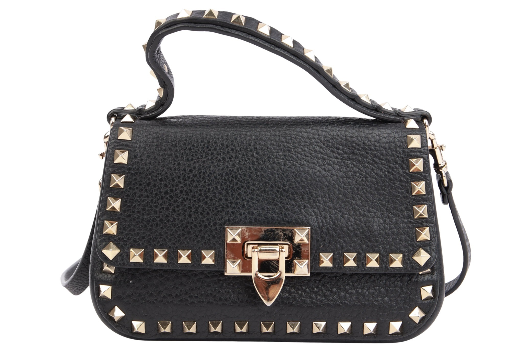 Valentino Gravani Rockstud Small Shoulder Bag Schwarz