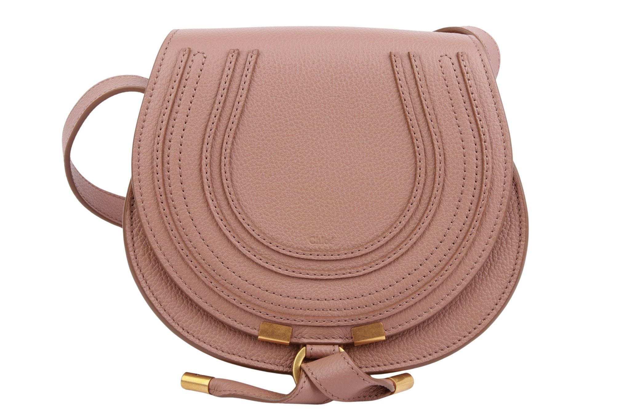 Chloé Marcie Mini Crossbody Bag Nude