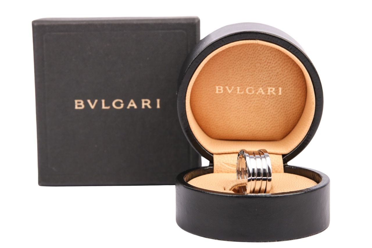 Bulgari B.zero 4-Band-Ring Weißgold Gr. 53